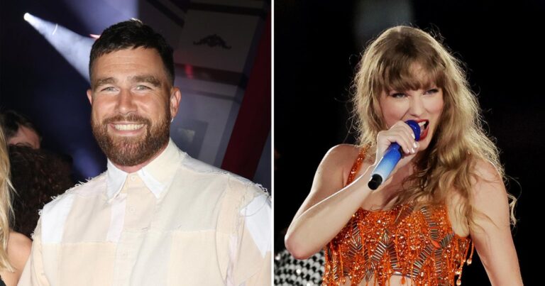 Travis Kelce Supports Taylor Swift at Her Eras Tour Concert in Paris 781