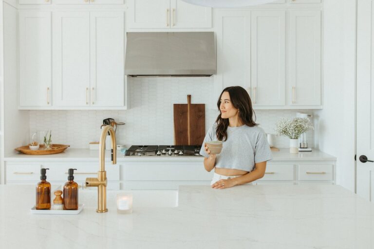 woman drinking matcha 1