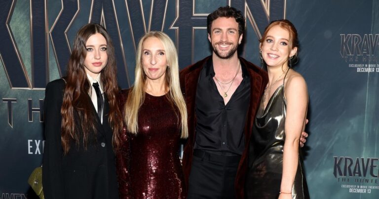 Feature Aaron Taylor Johnson and Wife Sam Taylor Johnson Make Rare Appearances With Her Eldest Daughters