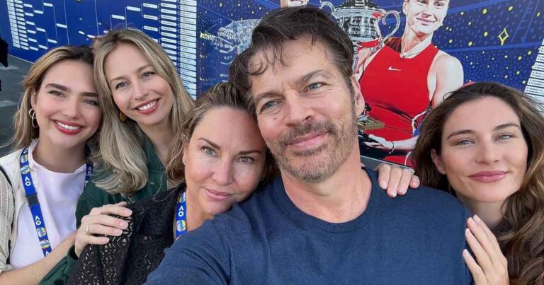 Harry Connick Jr Shares Rare Photo With Adult Daughters at Australian Open 01 2025