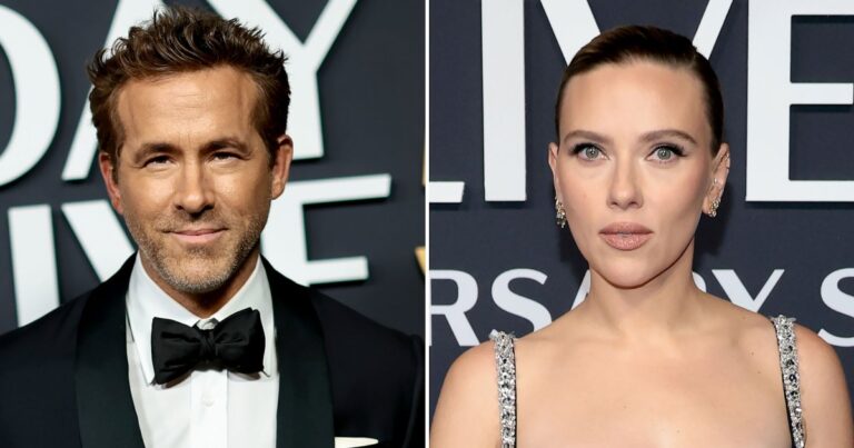 Ryan Reynolds and Scarlett Johansson SNL 50