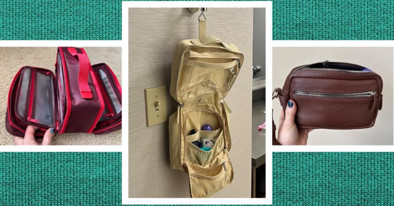 Toiletry Bags Reviewer Collage 022025 SOURCE Kat Merck Boutayna Chokrane