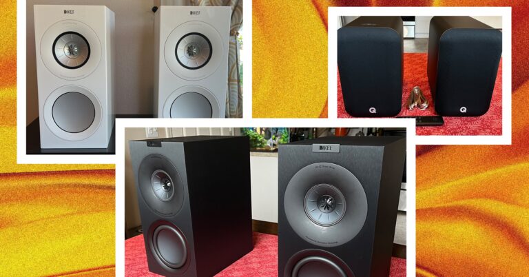 best bookshelf speakers reviewer collage 022025 SOURCE Ryan Waniata