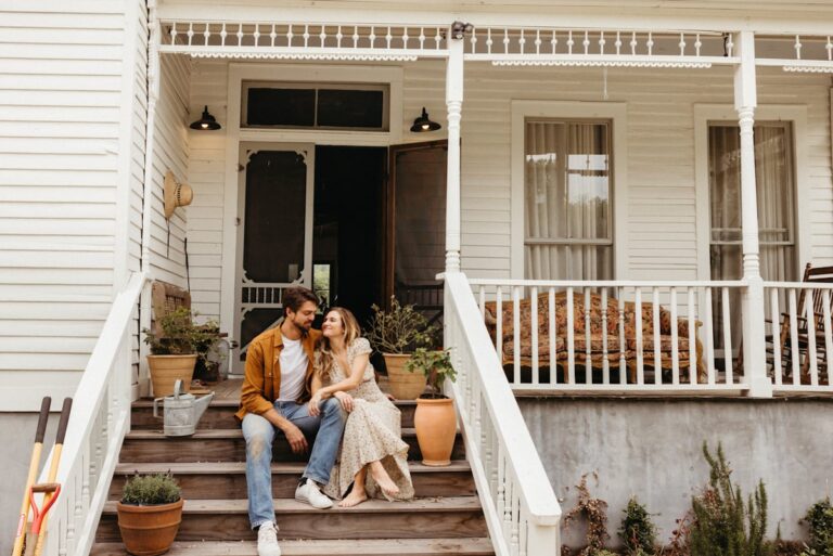 couple front porch